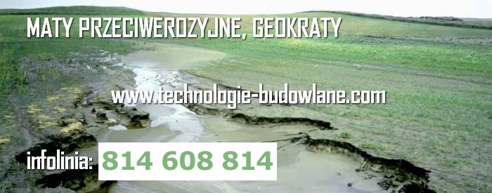 maty przeciwerozyjne - geosiatki i geokraty