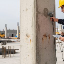 Badanie uszkodzeń betonu, pomiary sklerometryczne