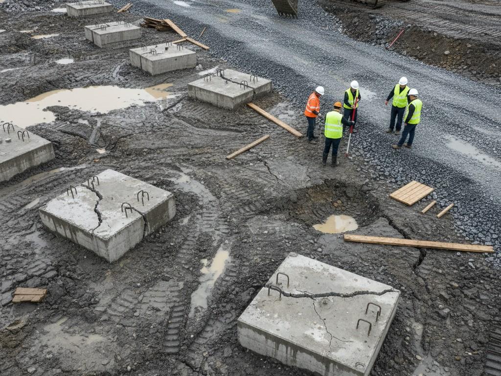 Słaba nośność podłoża gruntowego