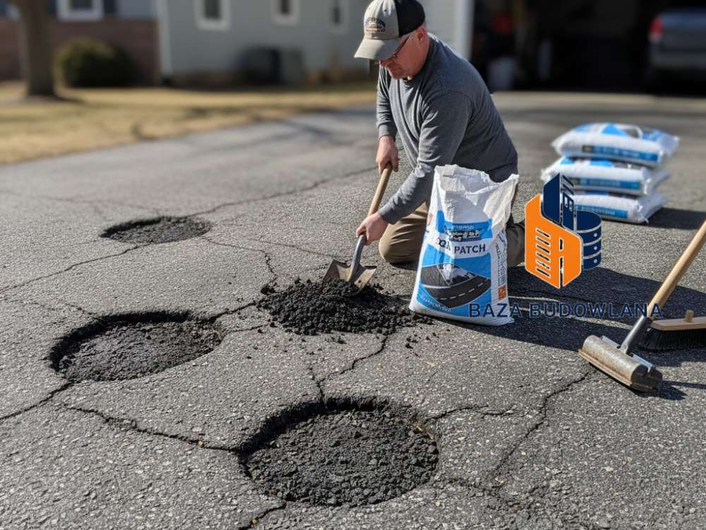 Samodzielna naprawa podjazdu: Czy asfalt na zimno w workach naprawdę działa?