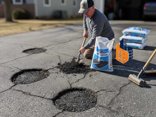 Samodzielna naprawa dziur w asfalcie po zimie 2025 krok po kroku