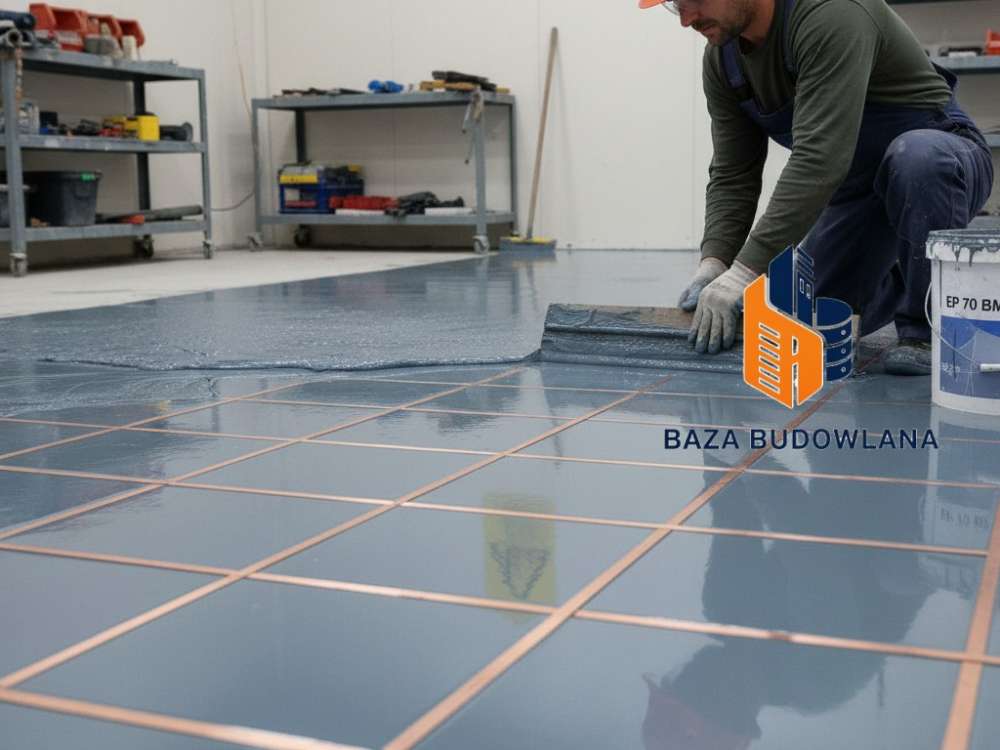 Posadzka z żywicy antyelektrostatycznej EP 70 BM zapewniająca ochronę ESD w strefie zagrożenia wybuchem.