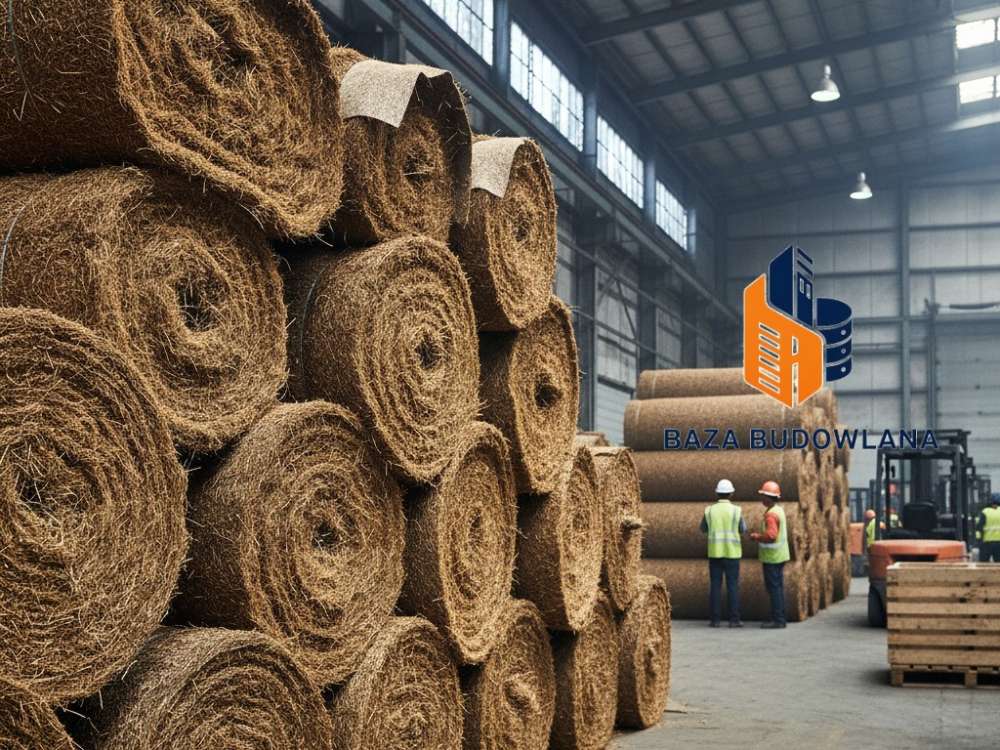 Biodegradowalna biomata z włókien naturalnych do ochrony przeciwerozyjnej i wzmacniania skarp.