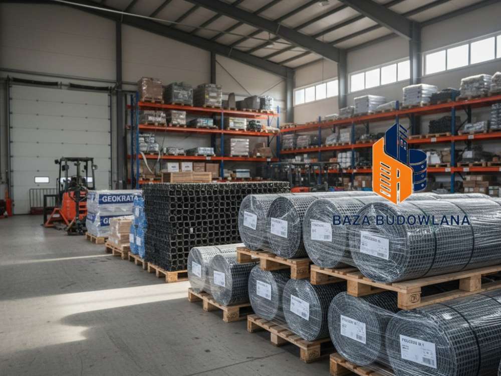 Geosiatka do zbrojenia i stabilizacji słabonośnego gruntu oraz warstw kruszywa.