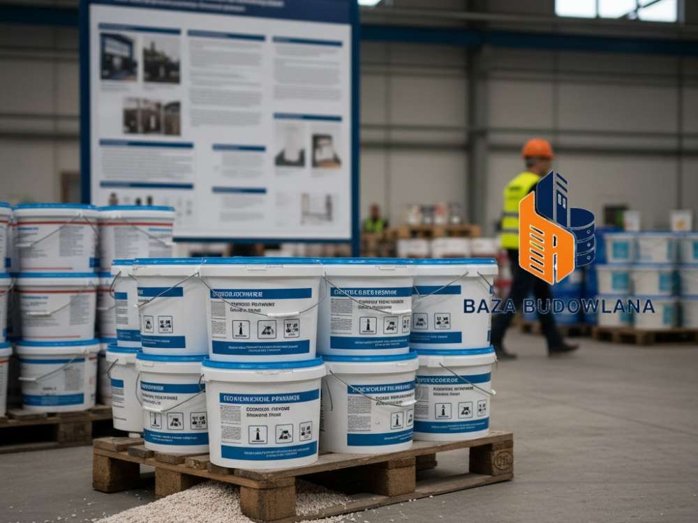 Grunt do betonu z kruszywem kwarcowym nanoszony na gładkie podłoże w celu zwiększenia przyczepności.