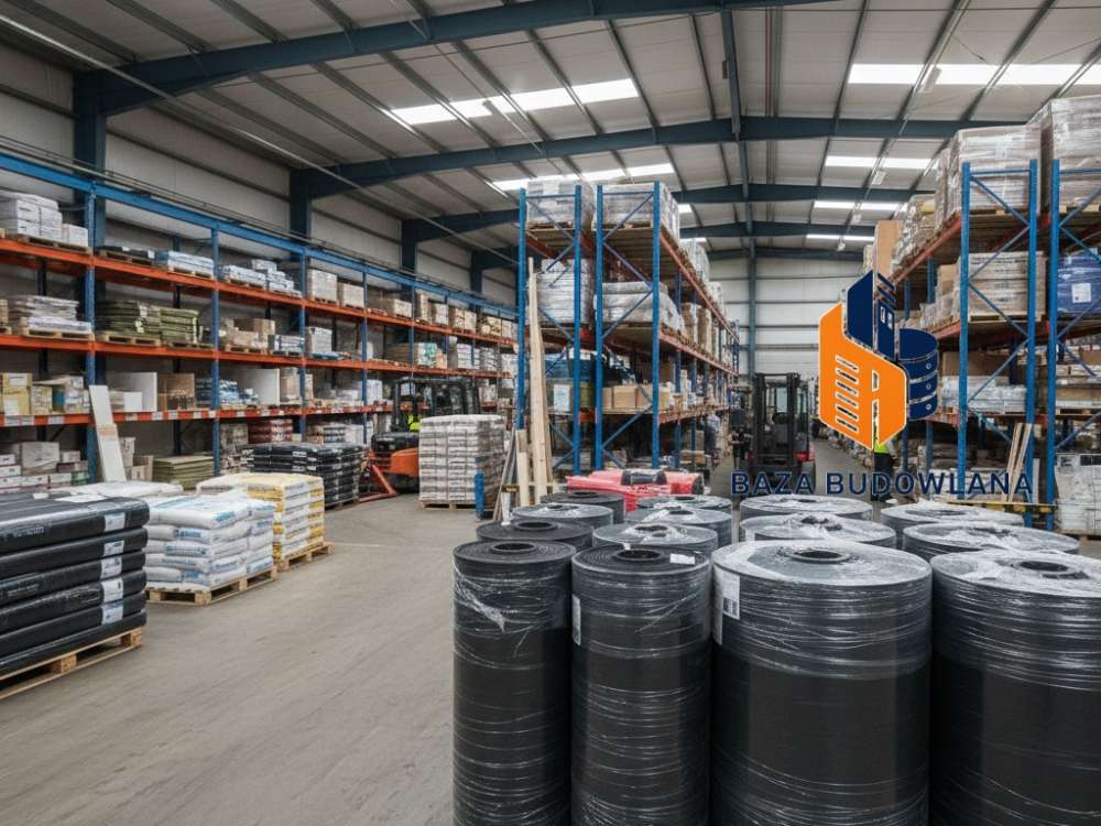 Czarna, elastyczna membrana EPDM z kauczuku syntetycznego do hydroizolacji dachu i fundamentów.