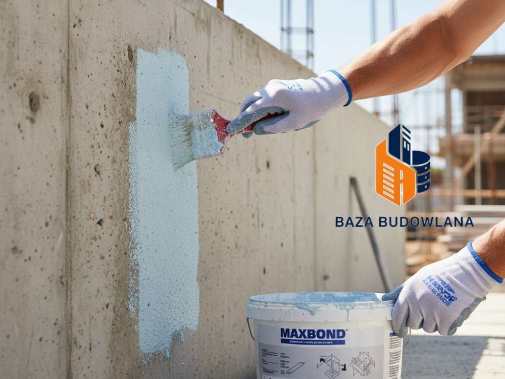 Akrylowy mostek sczepny MAXBOND zwiększający przyczepność nowych warstw betonu do podłoża.