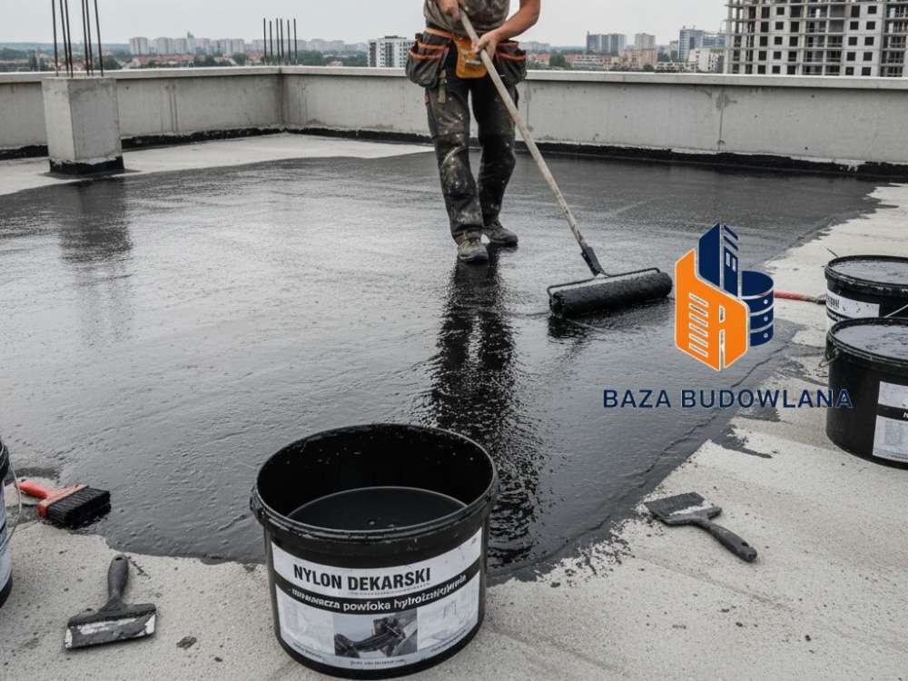 Płynna guma na dach Nylon Dekarski tworząca szczelną i trwałą powłokę hydroizolacyjną.