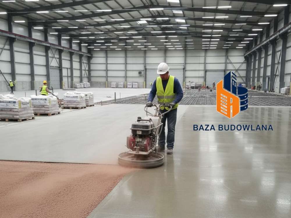 Sucha posypka do posadzek DST do utwardzania i zacierania betonowych powierzchni przemysłowych.