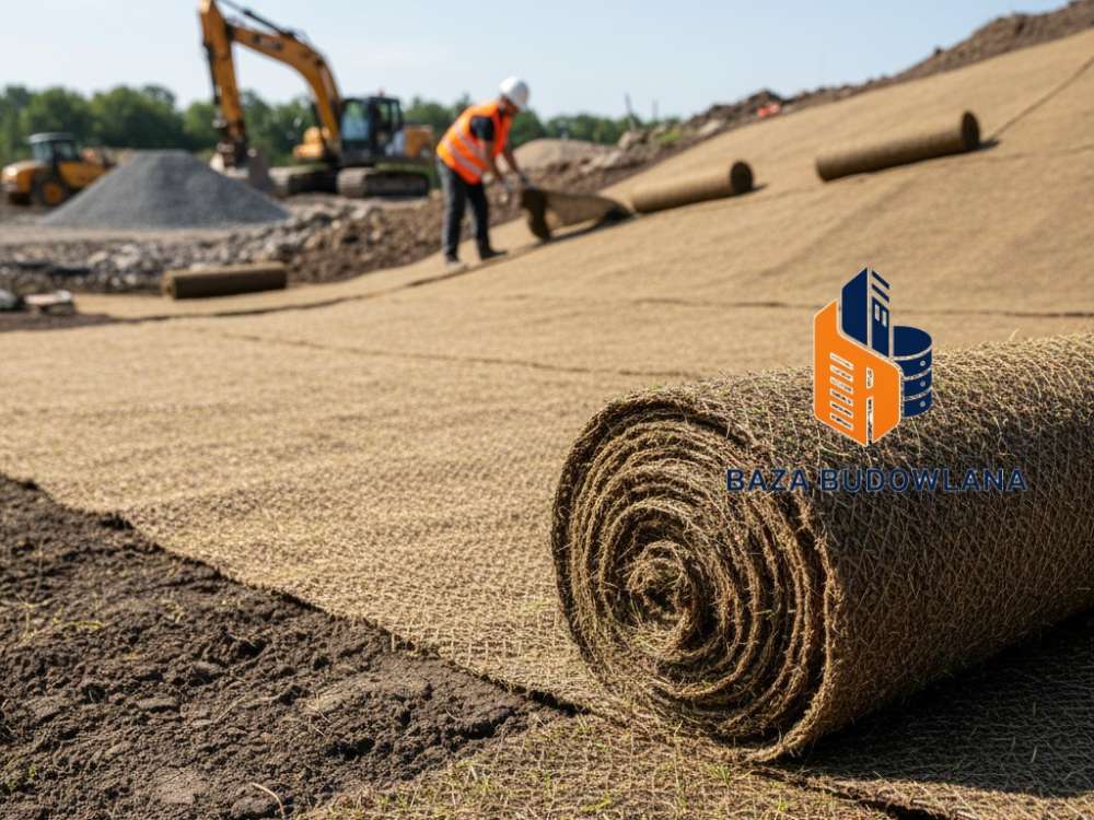 Biowłóknina z nasionami traw