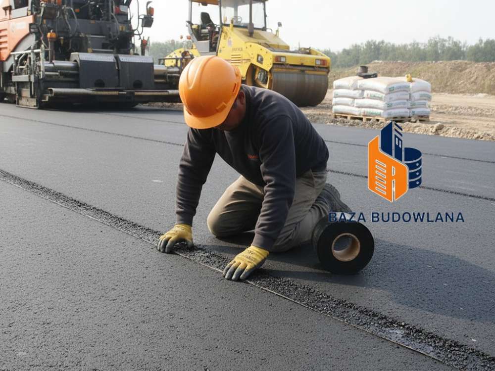 Taśma asfaltowa drogowa stosowana do trwałego uszczelniania połączeń w nawierzchniach bitumicznych.