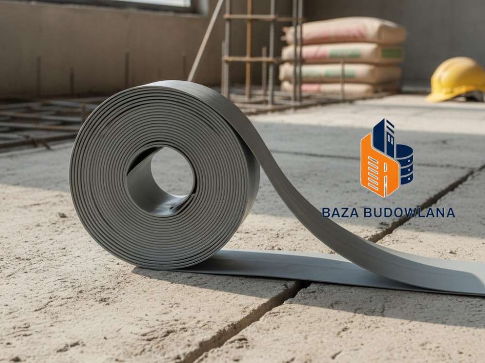 Taśma dylatacyjna PCV PVC do uszczelniania przerw roboczych w konstrukcjach betonowych.