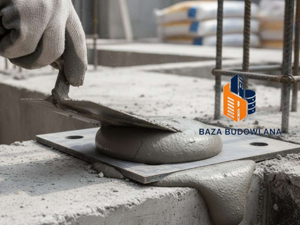 Zaprawa pęczniejąca precyzyjnie wypełniająca wolne przestrzenie w konstrukcji betonowej.