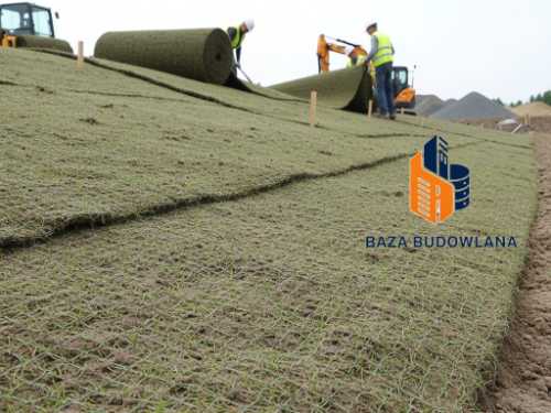 Biodegradowalna mata z nasionami traw do ochrony przed erozją