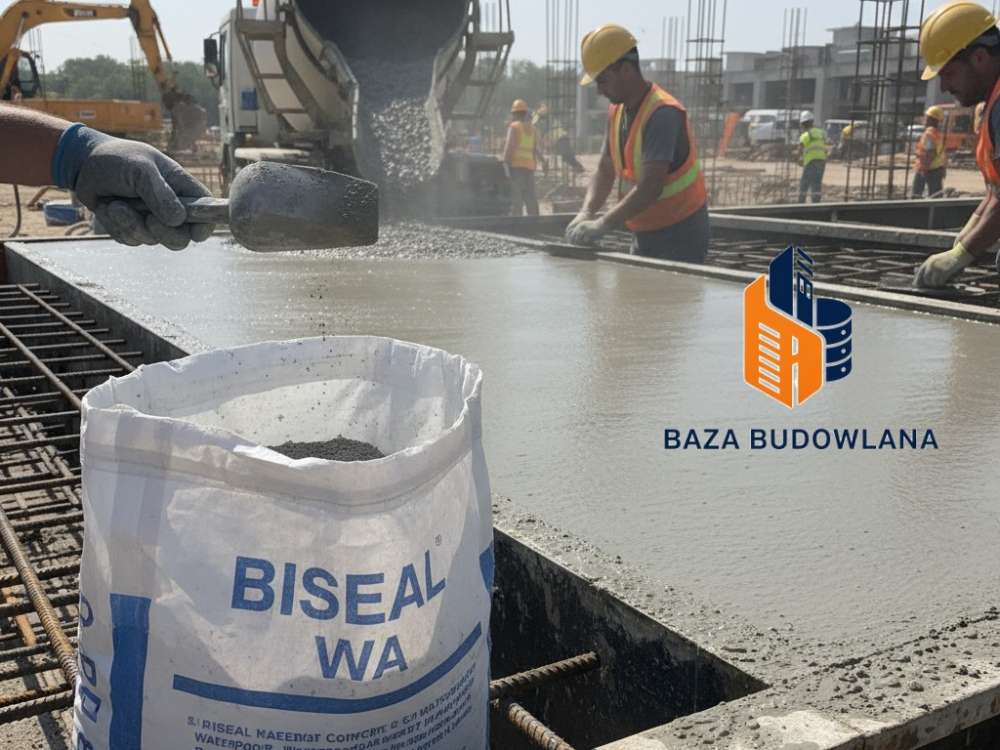 Płynna domieszka uszczelniająca BISEAL WA jako skuteczny dodatek do betonu wodoszczelnego.