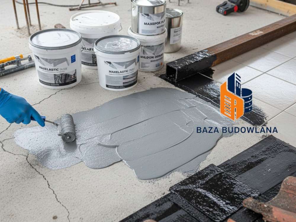 Aplikacja elastycznej powłoki wodoszczelnej tworzącej bezspoinową membranę ochronną.