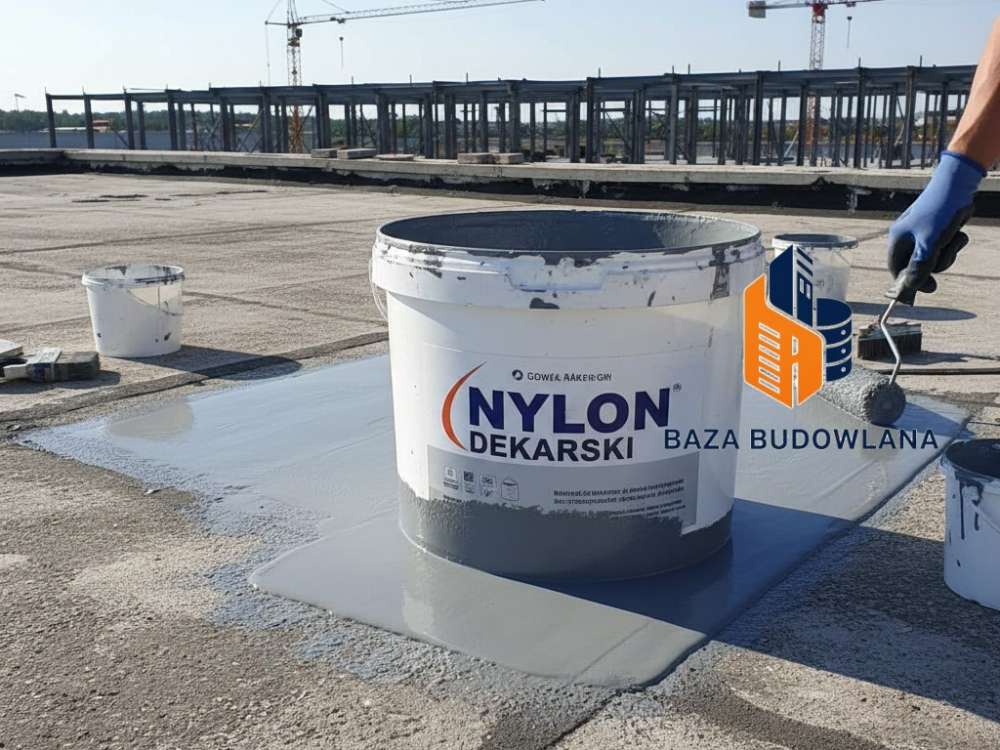 Elastyczna farba uszczelniająca Nylon Dekarski do profesjonalnej naprawy dachu.