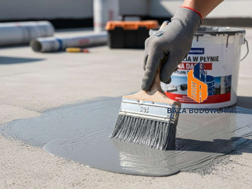 Nylon Dekarski – folia w płynie tworząca szczelną membranę na dachu z blachy, papy i eternitu.