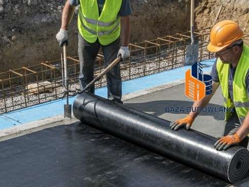 Izolacja pozioma fundamentów zapobiegająca podciąganiu kapilarnemu wilgoci w murach budynku.