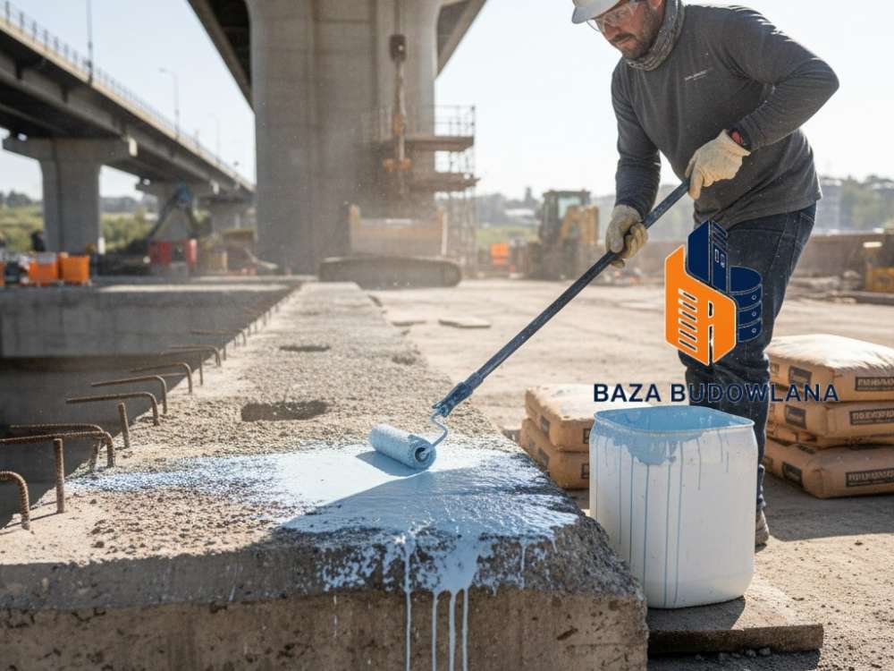 Mostek sczepny konstrukcyjny MAXBOND do trwałego łączenia starego betonu z nową warstwą.