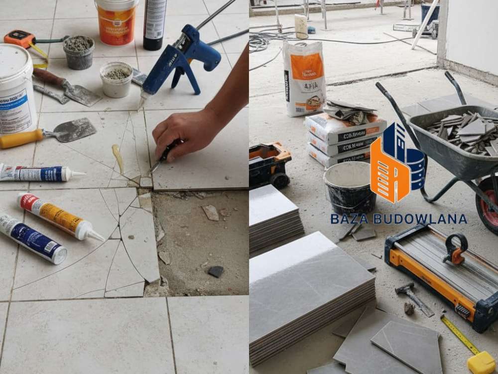 Narzędzia do naprawy płytek bez ich zrywania, ułatwiające renowację i szybki remont starej łazienki.