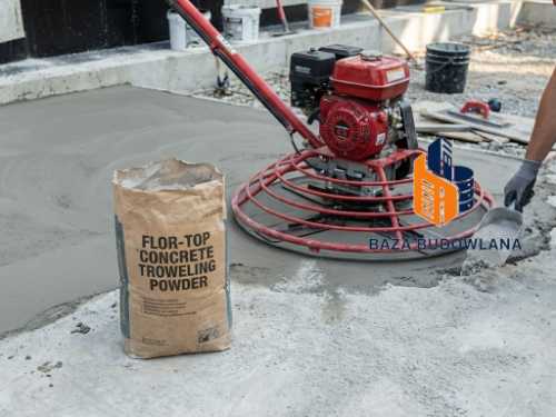 Proszek do zacierania betonu - posypka utwardzająca