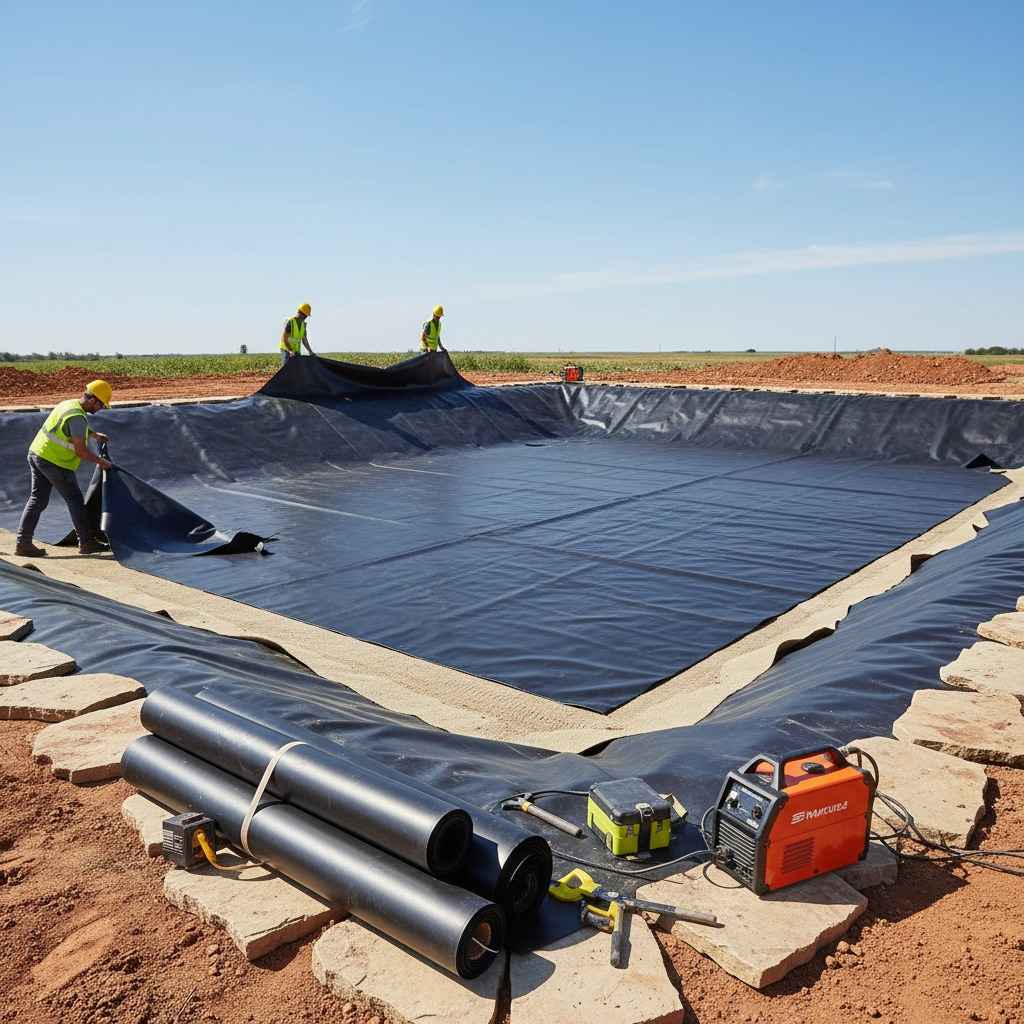 Uszczelnienie stawu rybnego