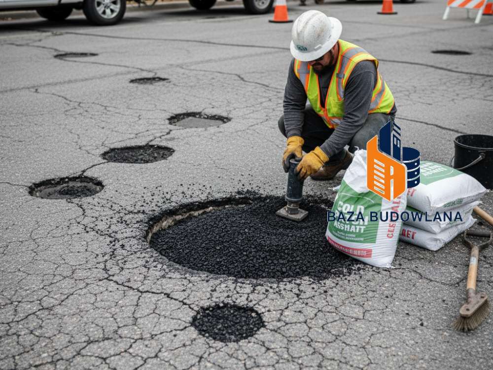 Masa bitumiczna na zimno – ekspresowa metoda na ubytki w nawierzchni bez ciężkiego sprzętu