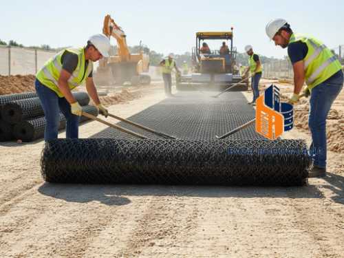 Siatka drogowa pod asfalt