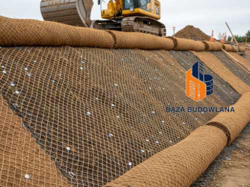 Siatka na skarpę - geosyntetyki i materiały biodegradowalne