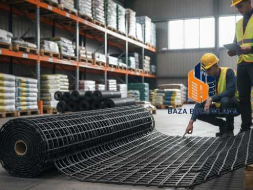 Siatka stabilizująca grunt