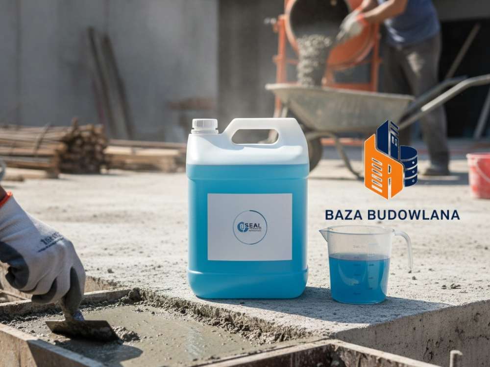 Uszczelniacz do betonu w płynie XYPEX ADMIX zapewniający wodoszczelność poprzez krystalizację kapilar.