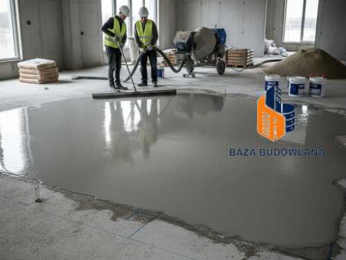 Wykonanie wylewki samopoziomującej na budowie