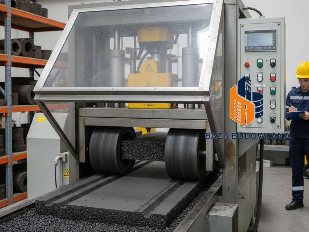 Badanie koleinowania mieszanki mineralno-asfaltowej w laboratorium pod kątem odporności na deformacje trwałe.