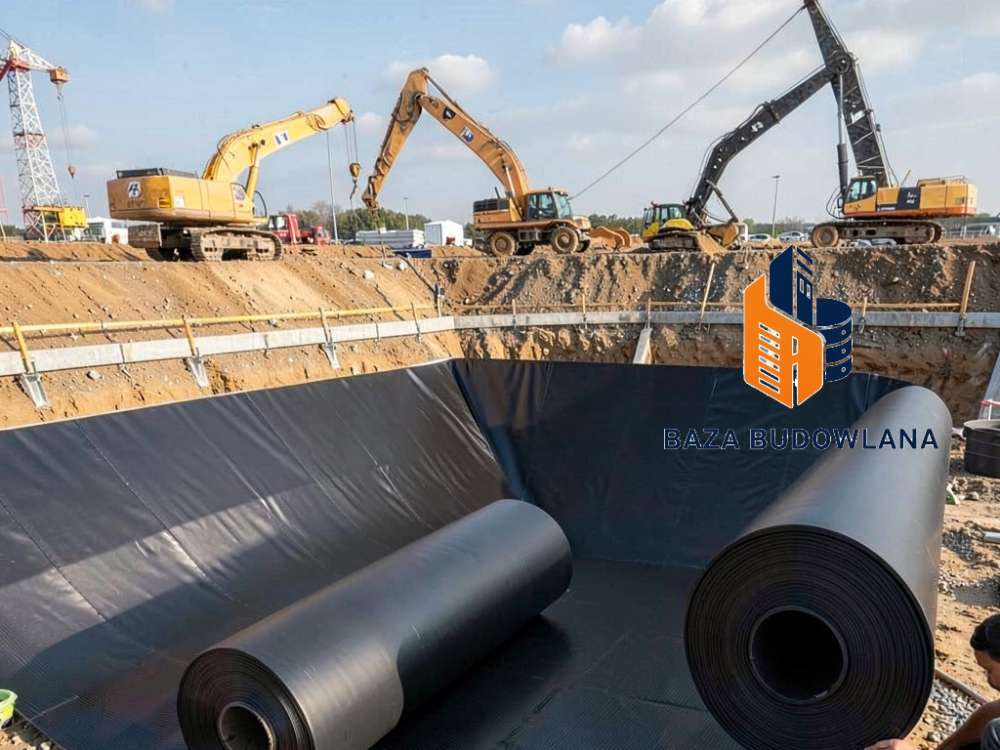 Specjalistyczne zgrzewanie geomembrany PEHD  PCV na budowie obiektów hydrotechnicznych.