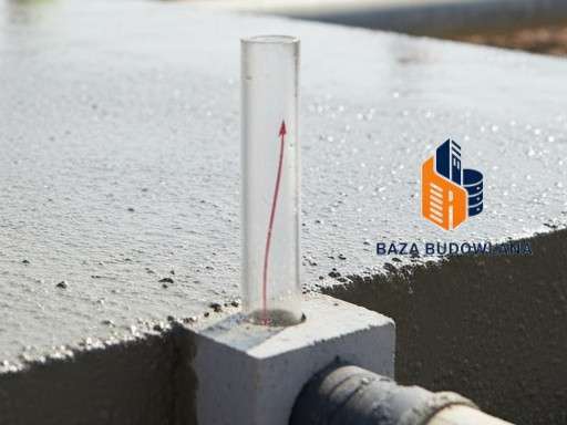 Beton wodoszczelny o zwartej strukturze, skutecznie ograniczający penetrację wody pod ciśnieniem.