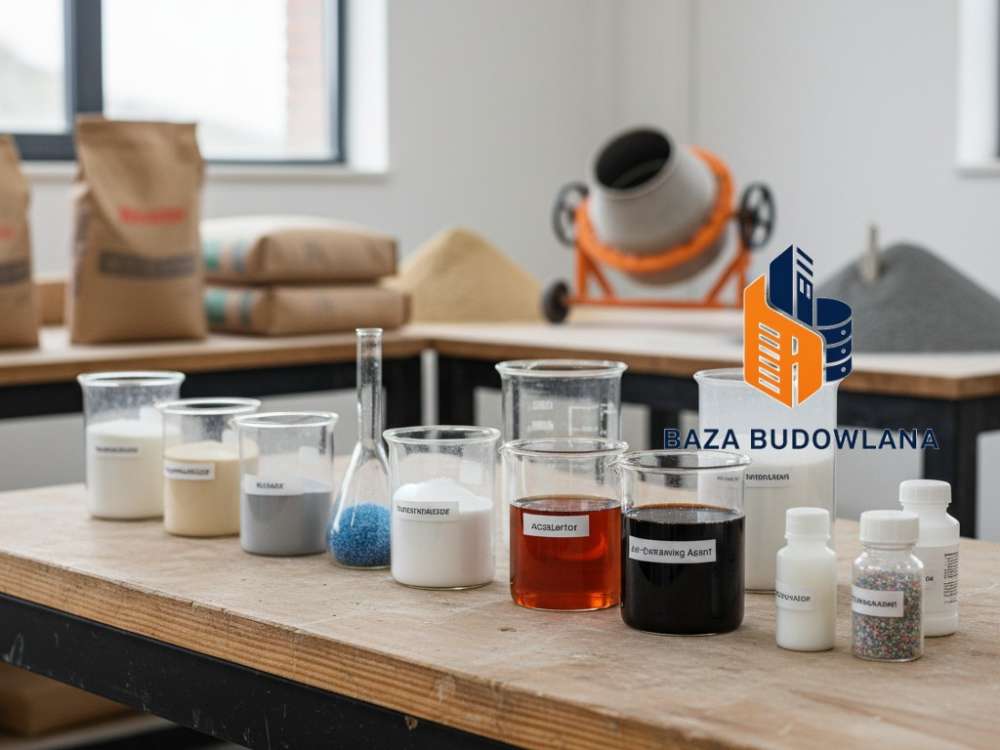 Płynne dodatki do betonu dodawane do mieszanki betonowej w celu poprawy jej parametrów technicznych.