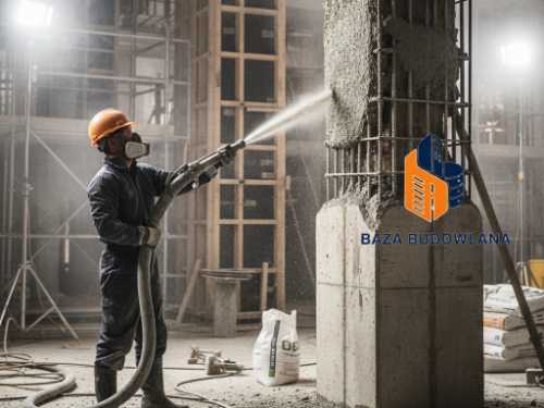 Naprawa konstrukcji żelbetowych metodą torkretowania (beton natryskowy)