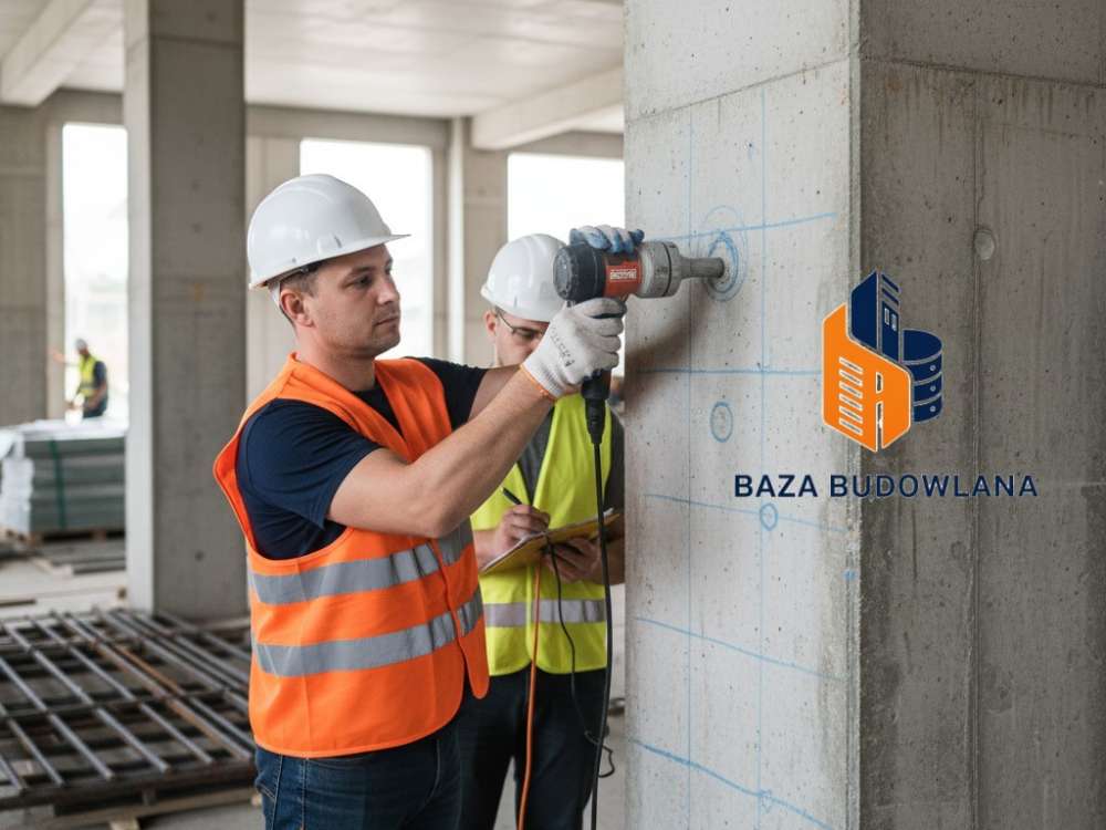 Badanie sklerometryczne betonu młotkiem Schmidta zgodnie z wytycznymi normy PN-EN 12504-2.