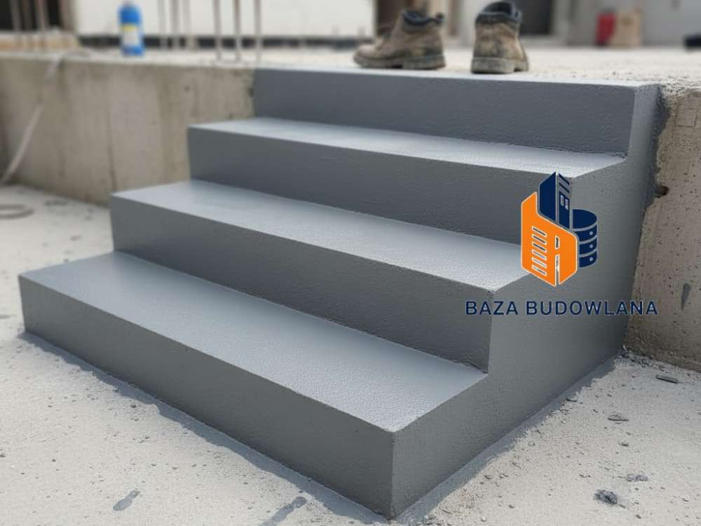 Wytrzymała powłoka na schody betonowe chroniąca stopnie przed ścieraniem i czynnikami zewnętrznymi.