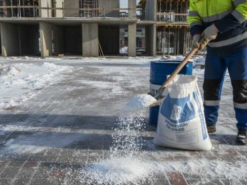 Chlorek magnezu do odladzania: Skuteczna metoda na lód bez niszczenia kostki brukowej