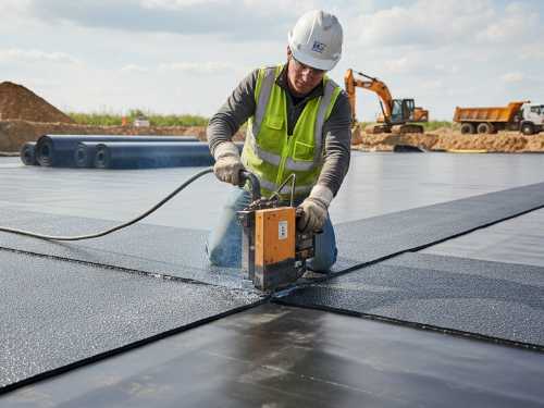Zgrzewanie geomembrany PEHD: Cena, cennik i profesjonalne wykonanie usług