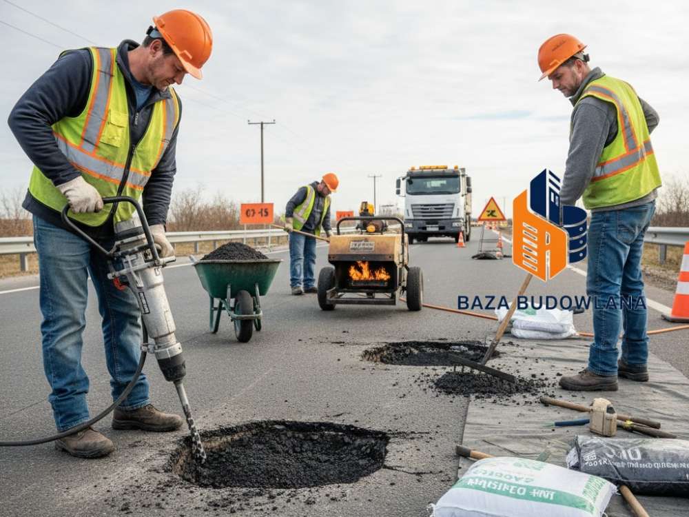 Naprawa ubytków w nawierzchniach bitumicznych