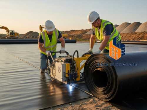 Próba ciśnieniowa zgrzewu geomembrany