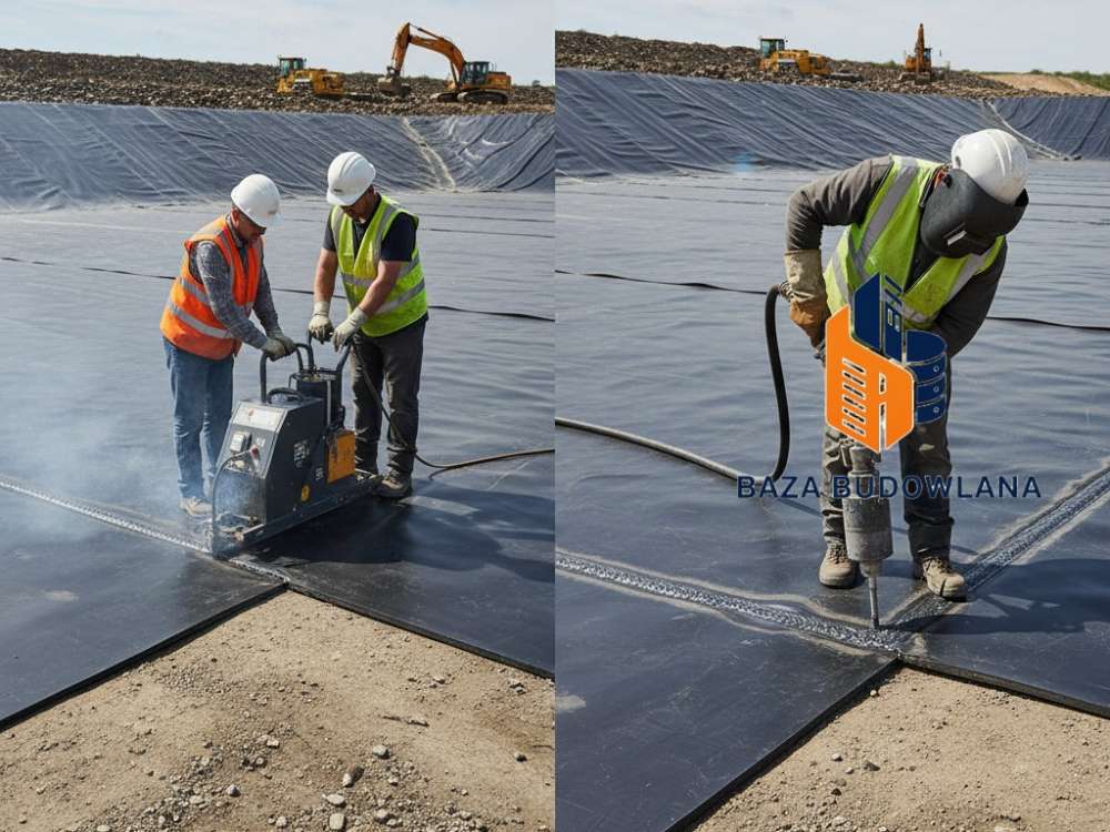 Porównanie metod łączenia geomembran: Zgrzewanie klinowe vs. ekstruzyjne – co wybrać?