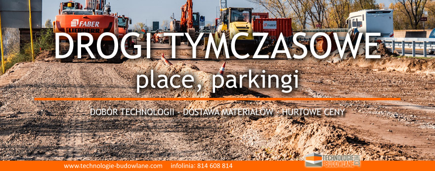 PLACE, PARKINGI, drogi tymczasowe