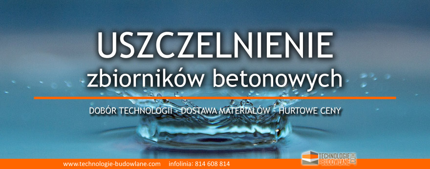 USZCZELNIENIE ZBIORNIKOW betonowych na wode