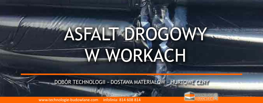 asfalt drogowy w workach