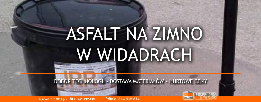 asfalt na zimno w wiadrach