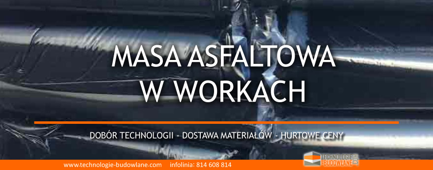 masa asfaltowa w workach